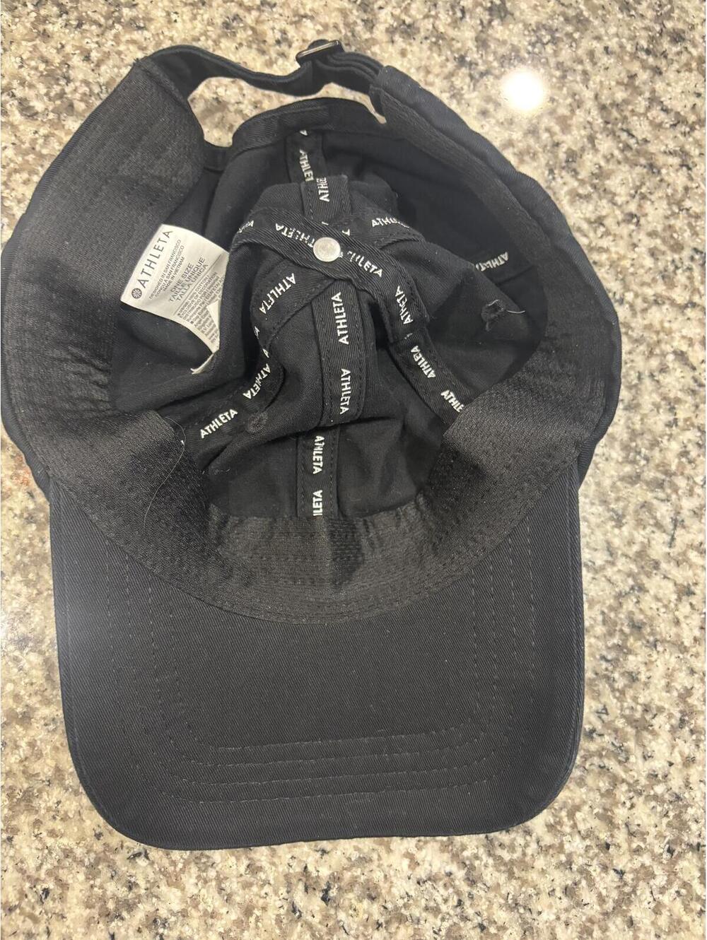 Athleta Black Adjustable Baseball Cap - Picture 2 of 3